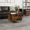 Image de vidaXL Table basse ChÃªne fumÃ© 50x50x40 cm Bois d'ingÃ©nierie