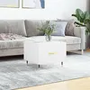 Image de vidaXL Table basse blanc 50x50x40 cm bois d'ingénierie829348