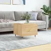 Image de vidaXL Vidaxl Table Basse Chêne Sonoma 50x50x40 Cm Bois D'ingénierie