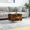 Image de vidaXL Table basse Chêne fumé 50x50x40 cm Bois d'ingénierie829358