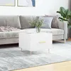 Image de vidaXL Table basse blanc 50x50x40 cm bois d'ingénierie829364