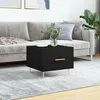 Image de vidaXL Table basse Noir 50x50x40 cm Bois d'ingÃ©nierie