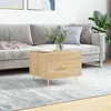Image de vidaXL Table basse ChÃªne sonoma 50x50x40 cm Bois d'ingÃ©nierie