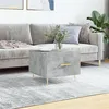 Image de vidaXL Table basse gris béton 50x50x40 cm bois d'ingénierie829372