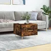 Image de vidaXL Table basse ChÃªne fumÃ© 50x50x40 cm Bois d'ingÃ©nierie
