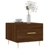 Image de vidaXL Tables basses 2 pcs chÃªne marron 50x50x40 cm bois d'ingÃ©nierie