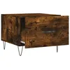 Image de vidaXL Tables basses 2 pcs chÃªne fumÃ© 50x50x40 cm bois d'ingÃ©nierie