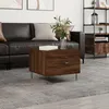 Image de vidaXL Table basse ChÃªne marron 50x50x40 cm Bois d'ingÃ©nierie