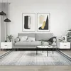 Image de vidaXL Tables basses 2 pcs blanc 50x50x40 cm bois d'ingénierie829397