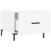 Image de vidaXL Tables basses 2 pcs blanc brillant 50x50x40cm bois d'ingÃ©nierie