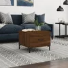 Image de vidaXL Table basse ChÃªne marron 50x50x40 cm Bois d'ingÃ©nierie