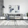 Image de vidaXL Tables basses 2 pcs blanc 50x50x40 cm bois d'ingénierie829413