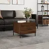 Image de vidaXL Table basse ChÃªne marron 50x50x40 cm Bois d'ingÃ©nierie