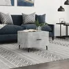 Image de vidaXL Table basse gris béton 50x50x40 cm bois d'ingénierie829436