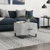 Image de vidaXL Table basse gris béton 50x50x40 cm bois d'ingénierie829452