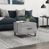 Image de vidaXL Table basse Sonoma gris 50x50x40 cm Bois d'ingénierie829456
