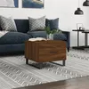 Image de vidaXL Table basse Chêne marron 50x50x40 cm Bois d'ingénierie829458