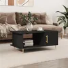 Image de vidaXL Table basse noir 90x50x40 cm bois d'ingénierie829477