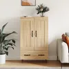 Image de Vidaxl Buffet Haut ChÃªne Sonoma 69,5x31x115 Cm Bois D'ingÃ©nierie