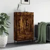 Image de Vidaxl Buffet Haut ChÃªne FumÃ© 69,5x31x115 Cm Bois D'ingÃ©nierie