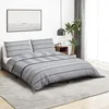 Image de vidaXL Vidaxl Ensemble De Housse De Couette Gris 200x200 Cm Coton