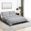Image de vidaXL Vidaxl Ensemble De Housse De Couette Gris 135x200 Cm Coton