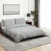 Image de vidaXL Vidaxl Ensemble De Housse De Couette Gris 260x240 Cm Coton