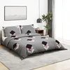 Image de vidaXL Vidaxl Ensemble De Housse De Couette Gris 200x200 Cm Coton