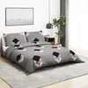 Image de vidaXL Vidaxl Ensemble De Housse De Couette Gris 260x220 Cm Coton