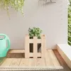 Image de vidaXL Jardinière avec design de clôture 30x30x30 cm pin massif832442