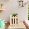 Image de vidaXL Jardinière avec design de clôture 40x40x40 cm pin massif832447