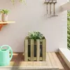 Image de vidaXL Jardinière avec design de clôture 40x40x40 cm pin imprégné832451