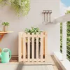 Image de Vidaxl JardiniÃ¨re Avec Design De ClÃ´ture 70x70x70 Cm Pin Massif