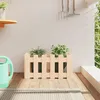 Image de Vidaxl JardiniÃ¨re Avec Design De ClÃ´ture 60x30x30 Cm Pin Massif