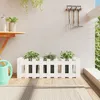 Image de Vidaxl Lit SurÃ©levÃ© De Jardin Design De ClÃ´ture 100x30x30cm Pin Massif