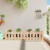 Image de vidaXL Lit surélevé de jardin design de clôture 150x30x30cm pin massif832487