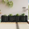 Image de vidaXL Lit surélevé de jardin design de clôture 200x50x50cm pin massif832509