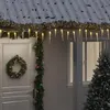 Image de vidaXL Guirlande lumineuse à glaçons Noël 100 LED blanc acrylique PVC