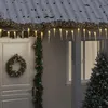 Image de Vidaxl Guirlande Lumineuse Ã GlaÃ§ons NoÃ«l 100 Led Blanc Acrylique Pvc
