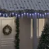 Image de vidaXL Guirlande lumineuse à glaçons Noël 200 LED blanc acrylique PVC