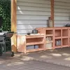 Image de vidaXL Armoires de cuisine d'extérieur 2 pcs bois massif douglas