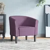 Image de vidaXL Chaise cabriolet violet tissu