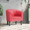 Image de vidaXL Chaise cabriolet rouge similicuir