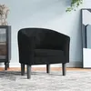 Image de vidaXL Chaise cabriolet noir velours