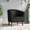 Image de vidaXL Fauteuil noir similicuir356485