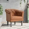 Image de vidaXL Fauteuil marron similicuir