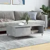 Image de vidaXL Table basse gris béton 90x60x35 cm bois d'ingénierie827056