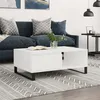 Image de vidaXL Table basse blanc 90x60x35 cm bois d'ingénierie827068