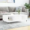 Image de vidaXL Table basse blanc brillant 104x60x35 cm bois d'ingénierie827078