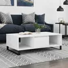 Image de vidaXL Table basse blanc 104x60x35 cm bois d'ingénierie827092